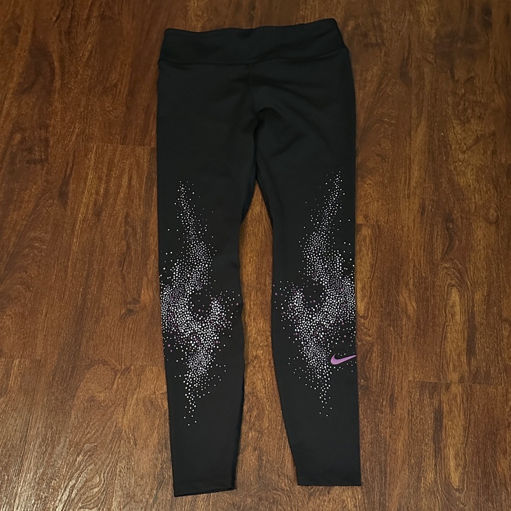 Nike Black Leggings Dri-Fit, Sz M, LN